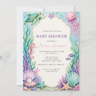 Under The Sea Baby Shower Invitation