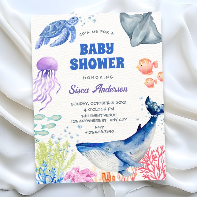 Under the sea baby shower invitation (Creator Uploaded)