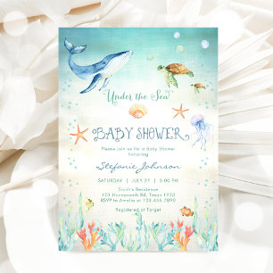 Under The Sea Baby Shower Invitation