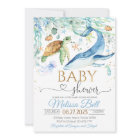 Under the Sea Baby Shower Invitation Boy Ocean