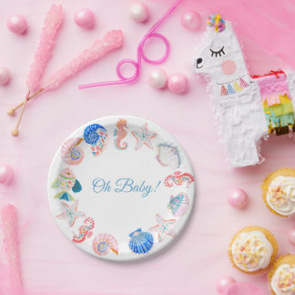Under the Sea Baby Shower Paper Plate