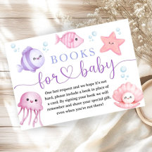 Under The Sea Baby Shower Pink Ocean Books