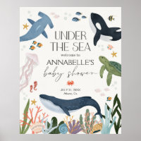 Under The Sea Baby Shower Welcome Sign