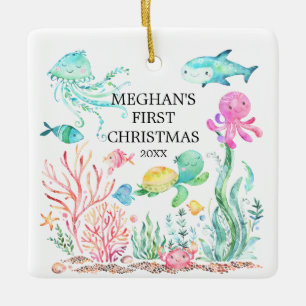 Under the Sea Baby's First Christmas Ornament