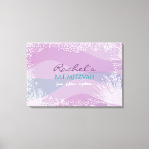 UNDER THE SEA Bat Bar Mitzvah Invitation Canvas Print