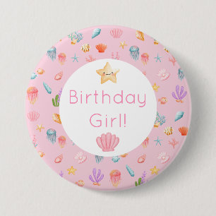 Under The Sea Birthday 7.5 Cm Round Badge