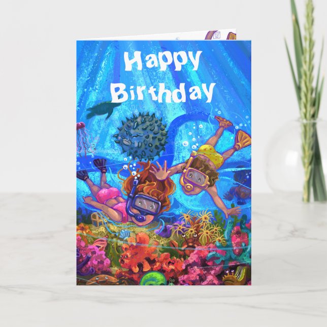 Under the Sea Birthday Card (Front)