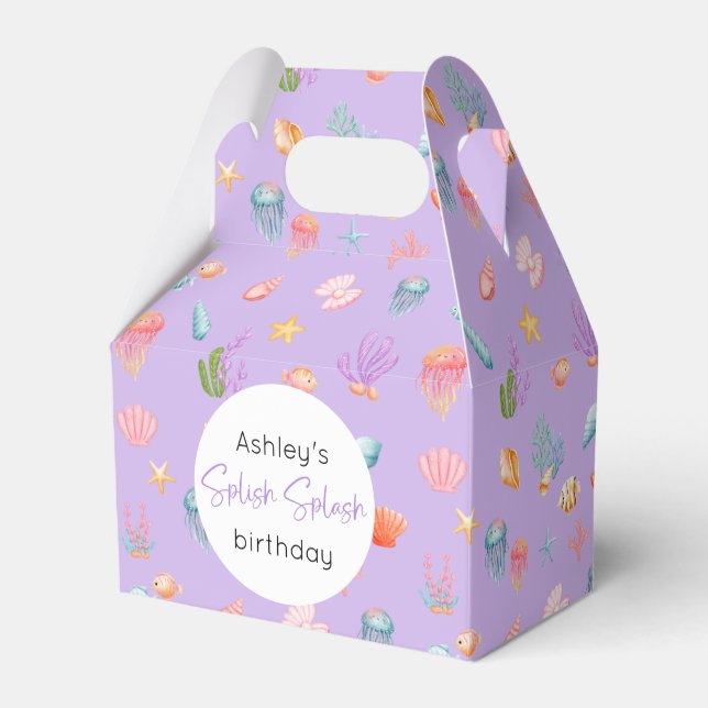 Under The Sea Birthday Favour Box (Front Side)