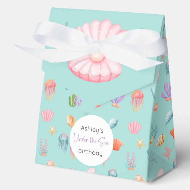 Under The Sea Birthday Favour Boxes (Front)
