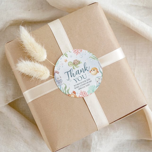 Under the Sea Birthday Favour Tag (Creator Uploaded)
