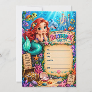 Under the Sea Birthday Invitation