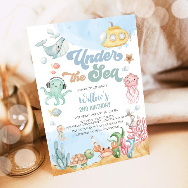 Under the Sea Birthday Invitation (Creator Uploaded)