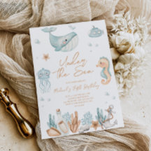 Under the Sea Birthday Invitation 