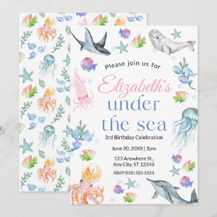 Under the Sea Birthday Invitation