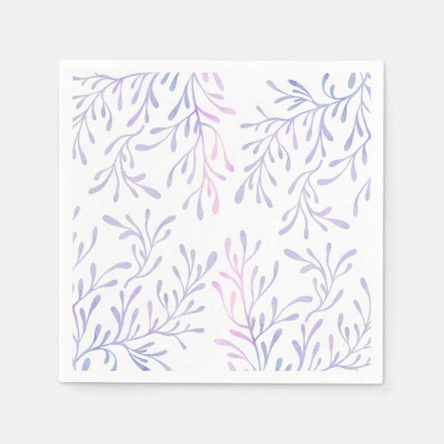 Under the Sea Birthday Mermaid Girl Ocean Theme Napkin (Front)