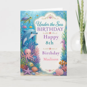 Under the Sea Birthday Party Card