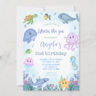 Under the Sea Birthday Party Invitation