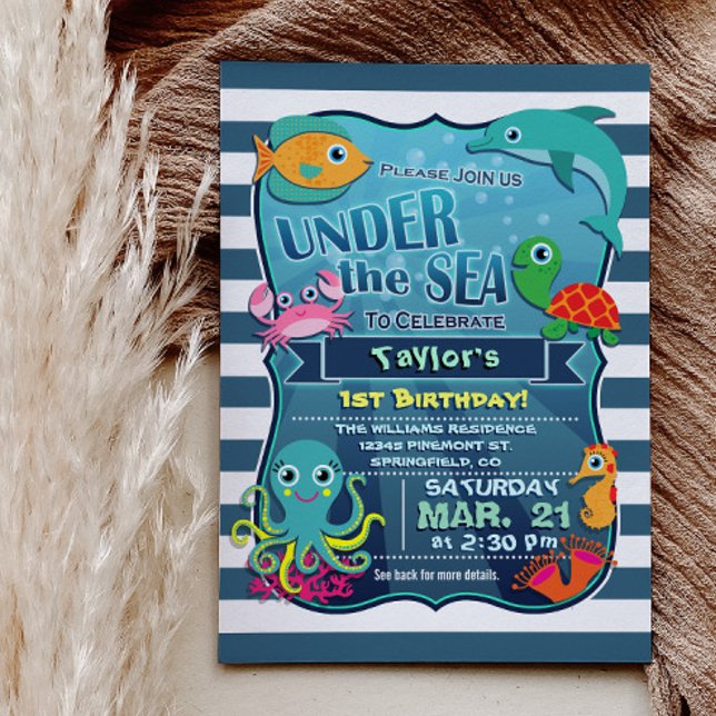 Under the Sea Birthday Party Invitation (Creator Uploaded)