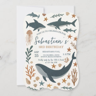 Under the Sea Birthday Party Invitation