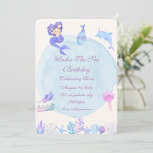 UNDER THE SEA BIRTHDAY PARTY INVITATION