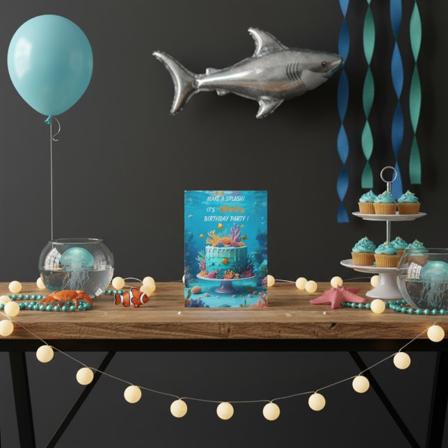 Under the Sea Birthday Party Invitation Coral Reef (Creator Uploaded)