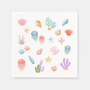 Under The Sea Birthday Party Napkin