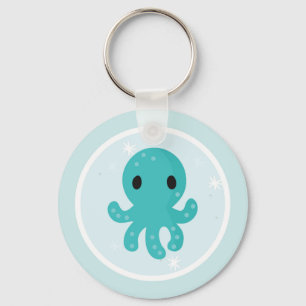 Under the Sea Birthday Party Octopus Key Ring