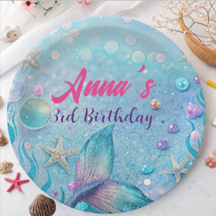 Under the Sea Birthday Party  Paper Plate