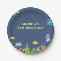 Under the Sea Birthday Party Plate