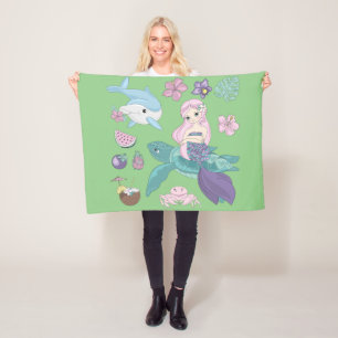 "Under the sea" blanket for girls.