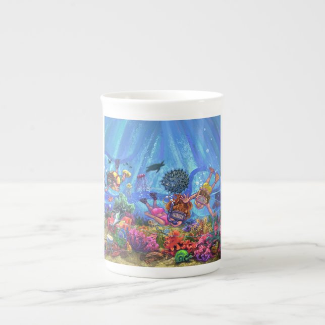 Under the Sea Bone China Mug (Front)
