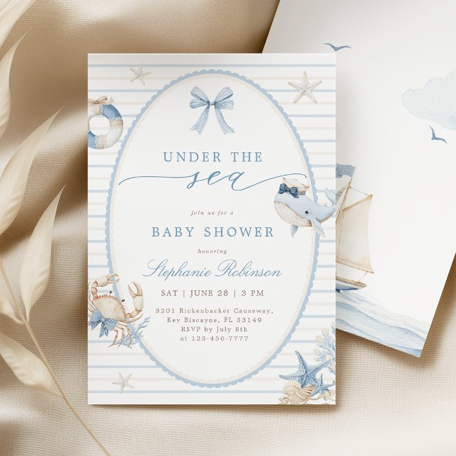 Under the Sea Boy Baby Shower Invitation (Creator Uploaded)