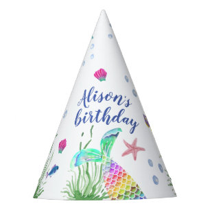 Under The Sea Custom Name Party Hat