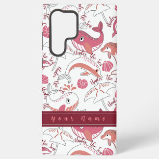 Under The Sea Cute Marine Animals Pattern Print Samsung Galaxy Case
