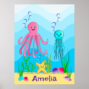 Under the Sea Cute Poster