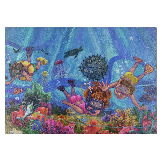 Under the Sea Cutting Board (Front)