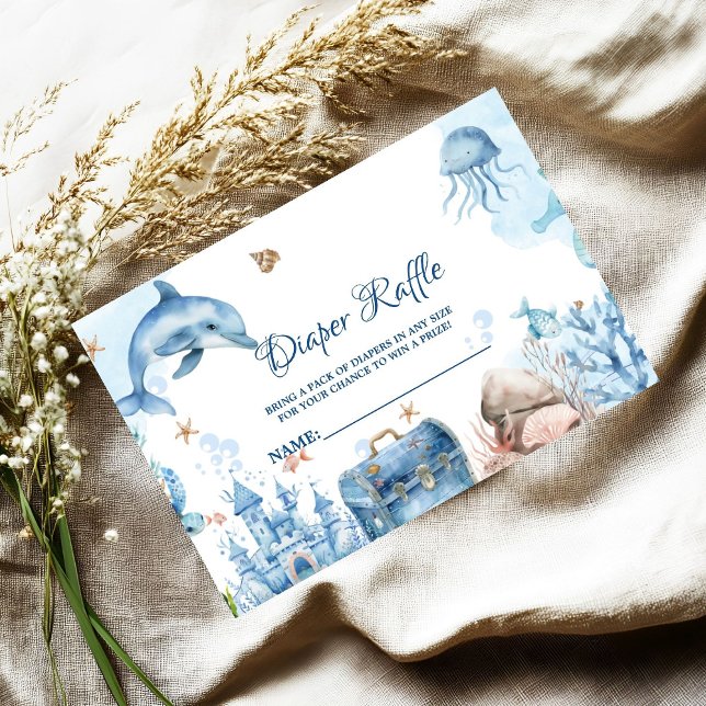 Under the sea Diaper Raffle Request Card (Creator Uploaded)