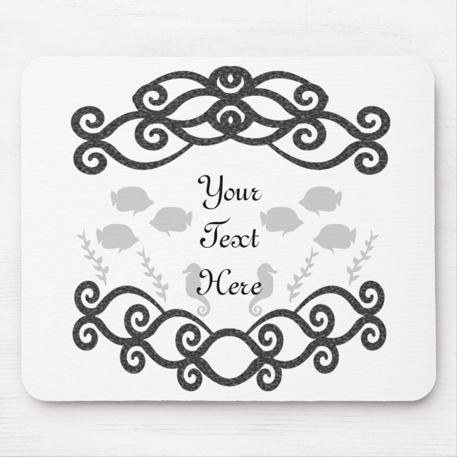 Under the Sea Fish Fame Mouse Pad (Front)