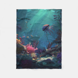 Under The Sea Fleece Blanket