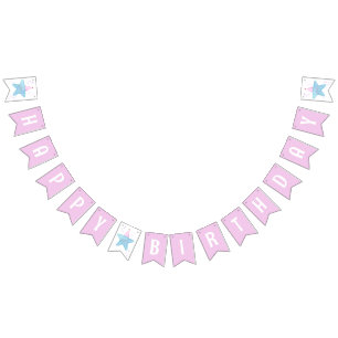 Under the Sea Girl 1st Birthday Starfish Bunting
