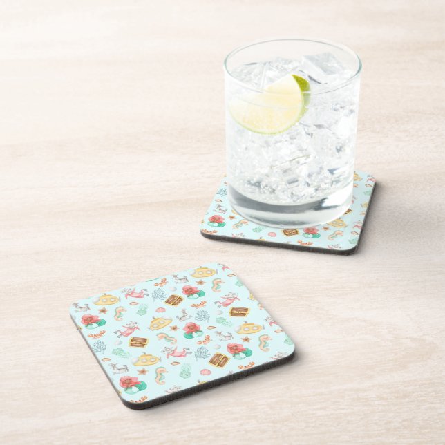 Under The Sea Hard plastic coaster (Right Side)