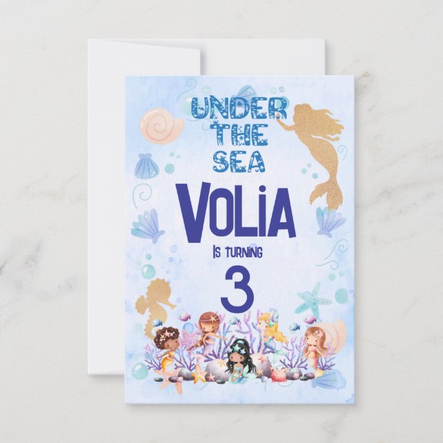 Under the Sea Invitation (Front)