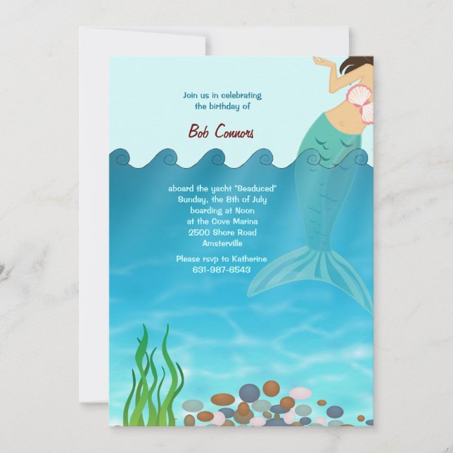 Under the Sea Invitation (Front)