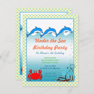 Under the Sea Invitation Birthday Party