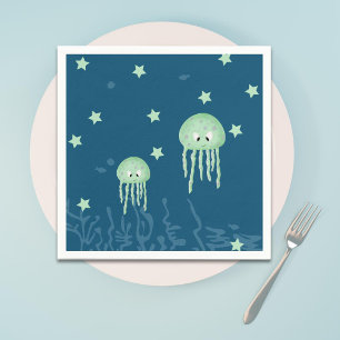 Under the Sea Jellyfish Baby Shower Napkin