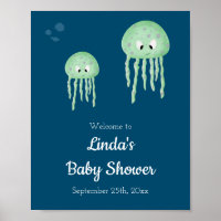 Under the Sea Jellyfish Baby Shower Welcome