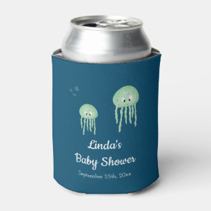 Under the Sea Jellyfish Gender Neutral Baby Shower Can Cooler