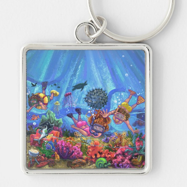 Under the Sea Key Ring (Front)