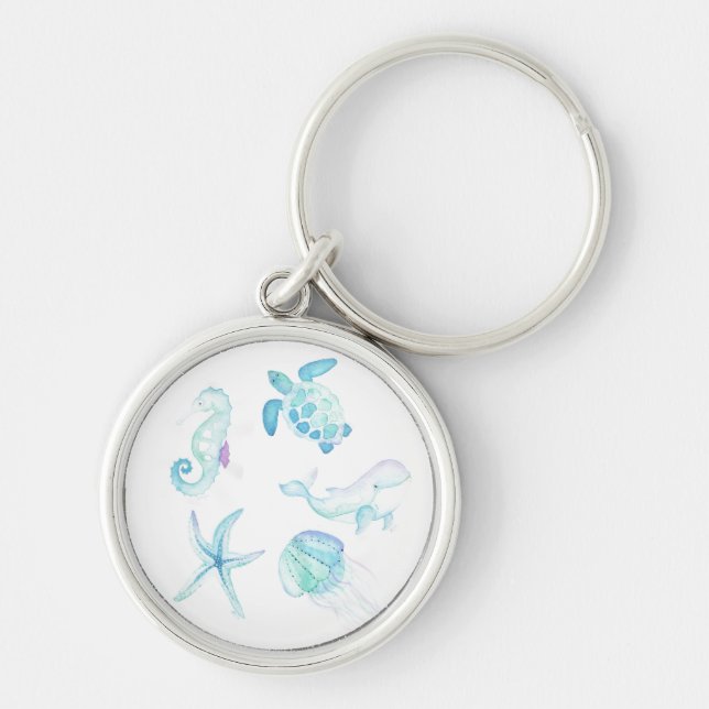 Under The Sea Key Ring (Front)