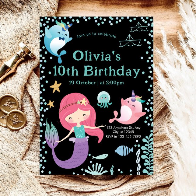 Under the Sea Kids Birthday Party  Invitation (Creator Uploaded)